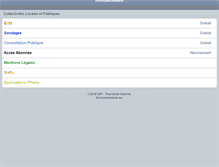 Tablet Screenshot of annuairemairie.eu
